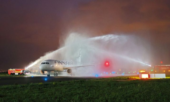 PHOTOS: Finnair inaugural flight from Helsinki to Zagreb arrives 