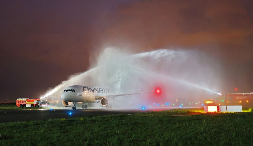 PHOTOS: Finnair inaugural flight from Helsinki to Zagreb arrives 