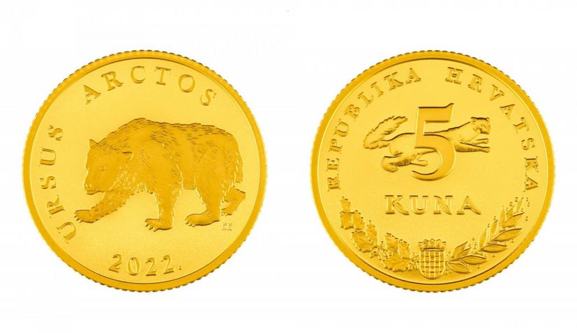 Special gold Croatian five kuna coins released