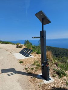 Five bike service points installed on the Korčula island cycling routes