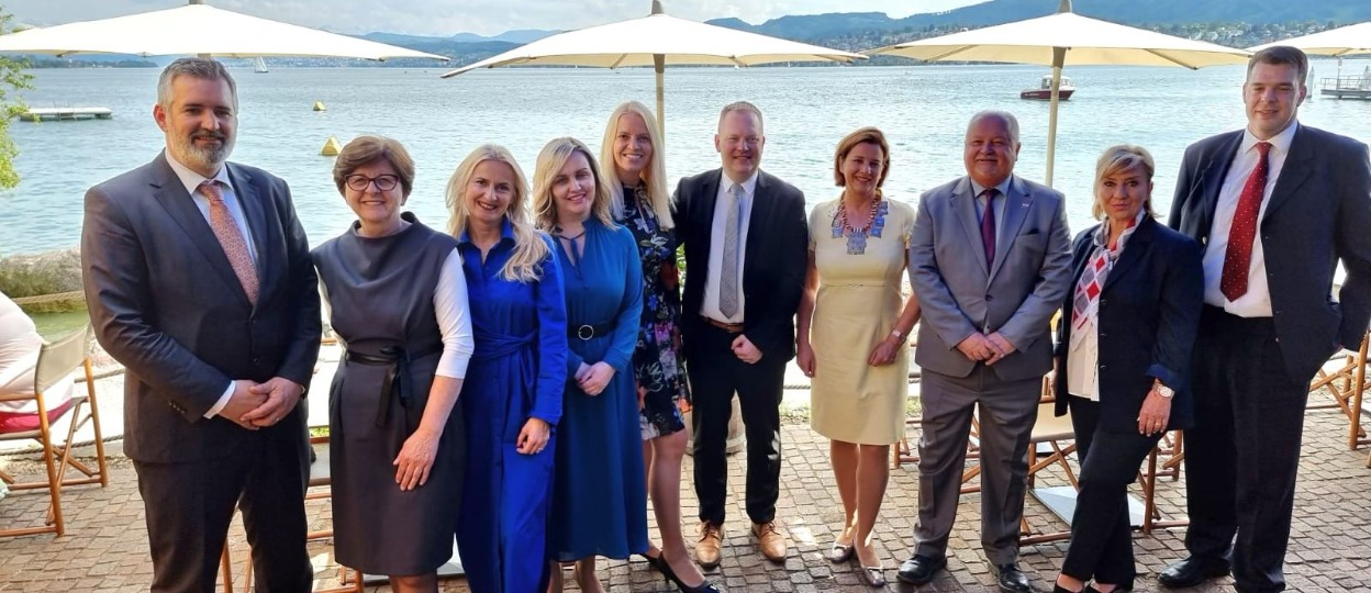  Croatia Airlines and the Dubrovnik Tourist Board present together in Zurich