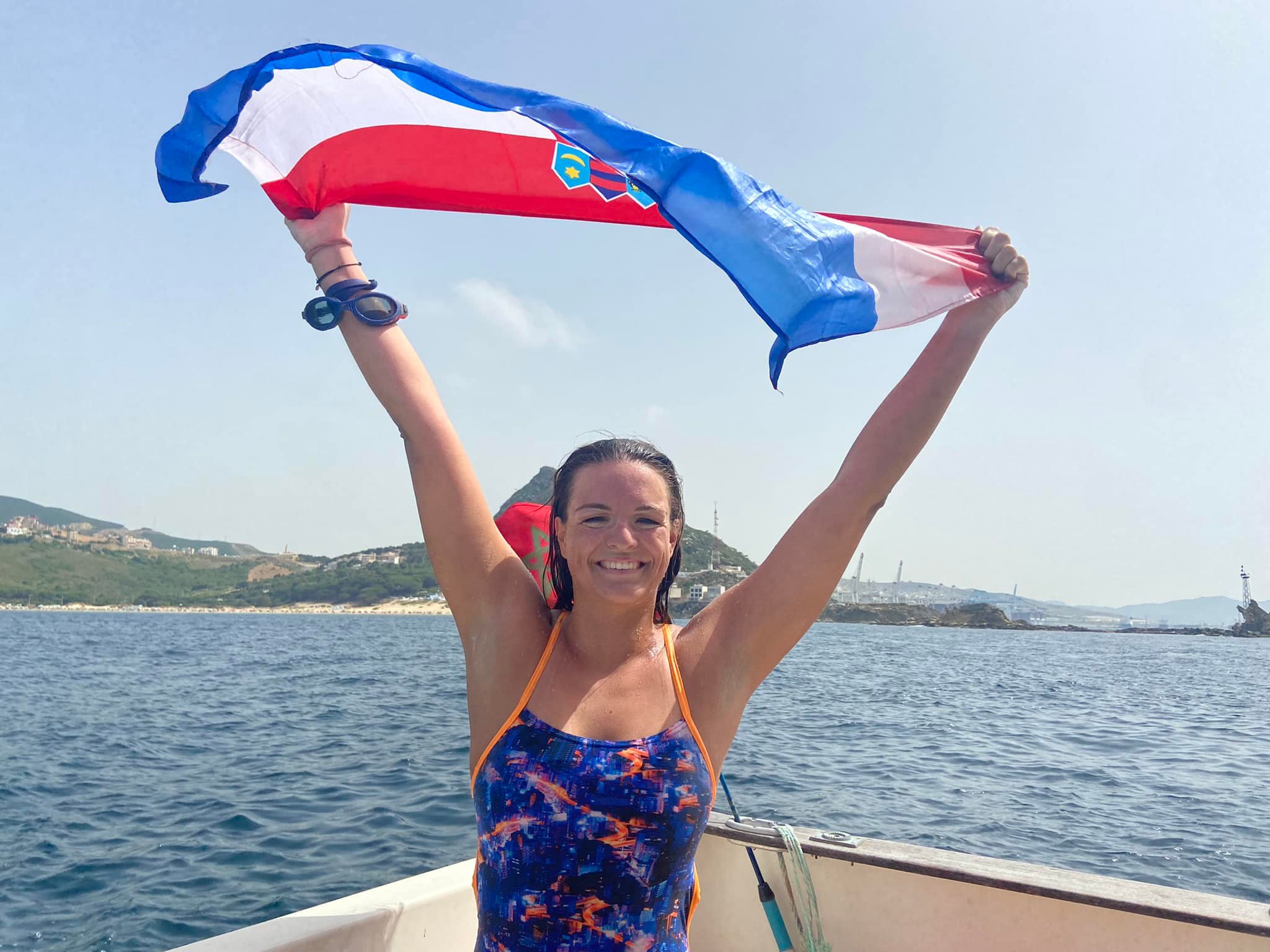 Dina Levačić becomes the first Croatian woman to swim in the Strait of Gibraltar