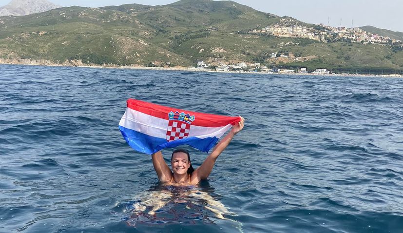 Dina Levačić becomes first Croatian woman to swim Strait of Gibraltar