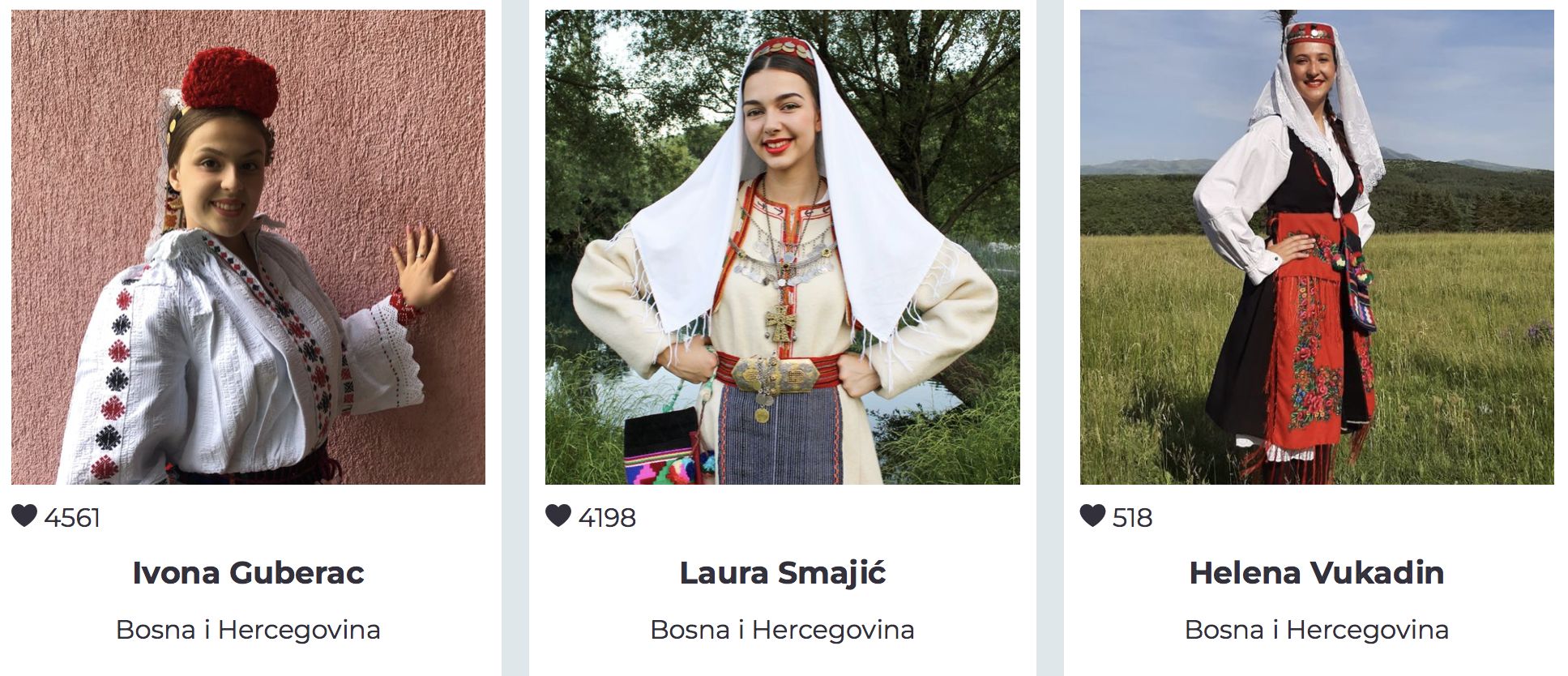 Most beautiful Croatian in folk costume abroad to be selected - the candidates 
