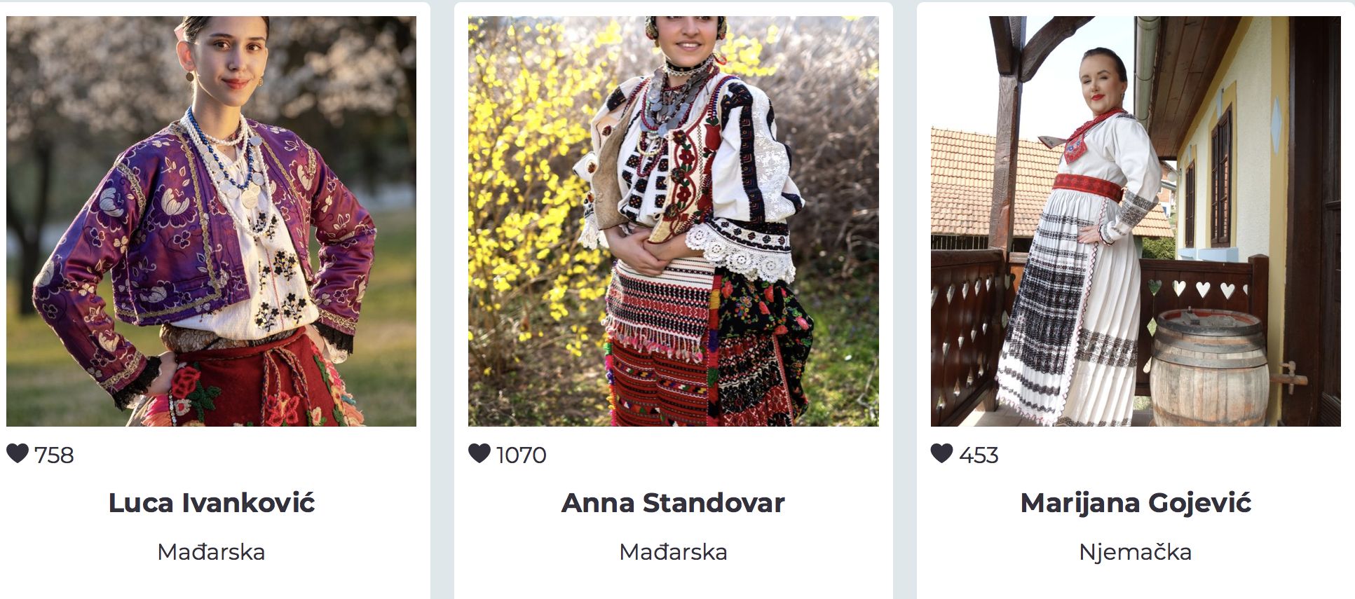 The most beautiful Croatian in folk costume abroad will be selected - applicants 