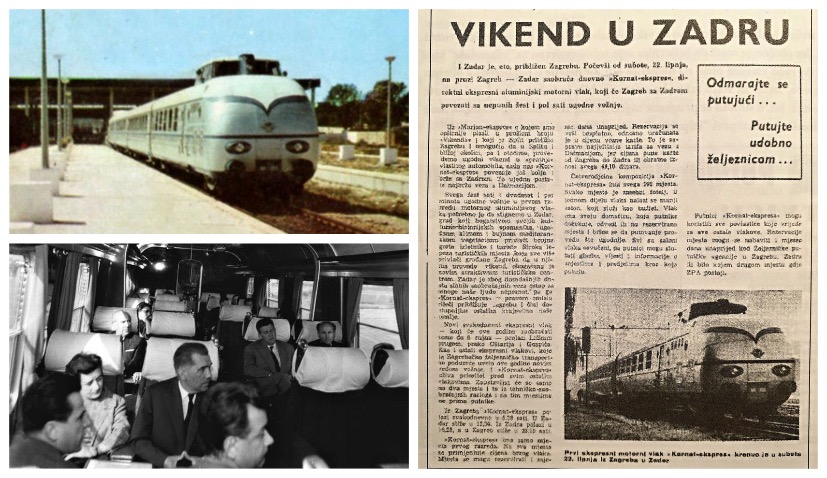 first Kornat-ekspres train left Zagreb for Zadar