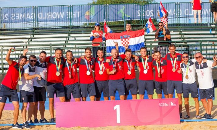 Croatia beach handball team win gold in USA at World Games