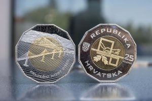 Croatia release new special commemorative HRK 25 coin to mark Pelješac Bridge opening
