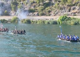 Traditional Marathon Lađa boat race held on the Neretva for 25th time