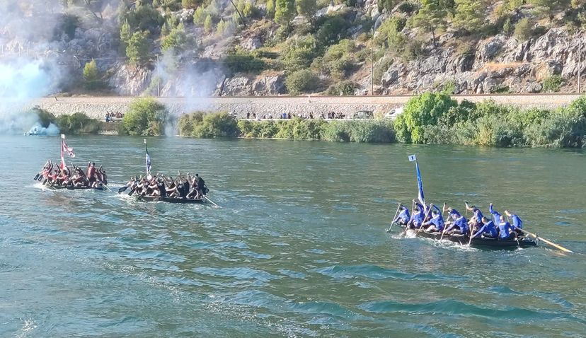 Traditional Marathon Lađa boat race held on the Neretva for 25th time