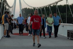 Symbol of Osijek - pedestrian bridge - opens again