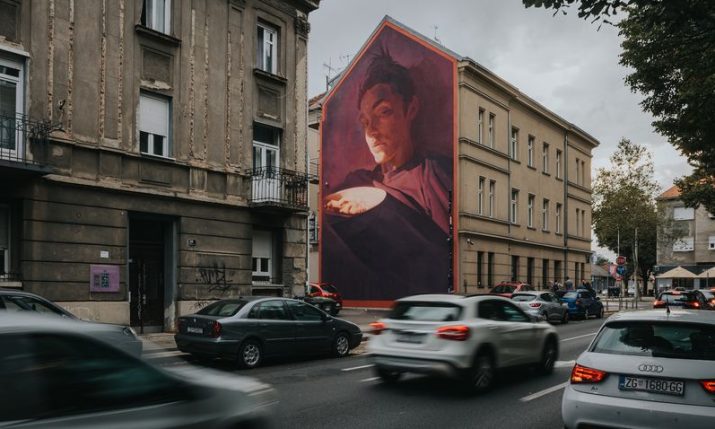 PHOTOS: Massive new mural goes up in downtown Zagreb 