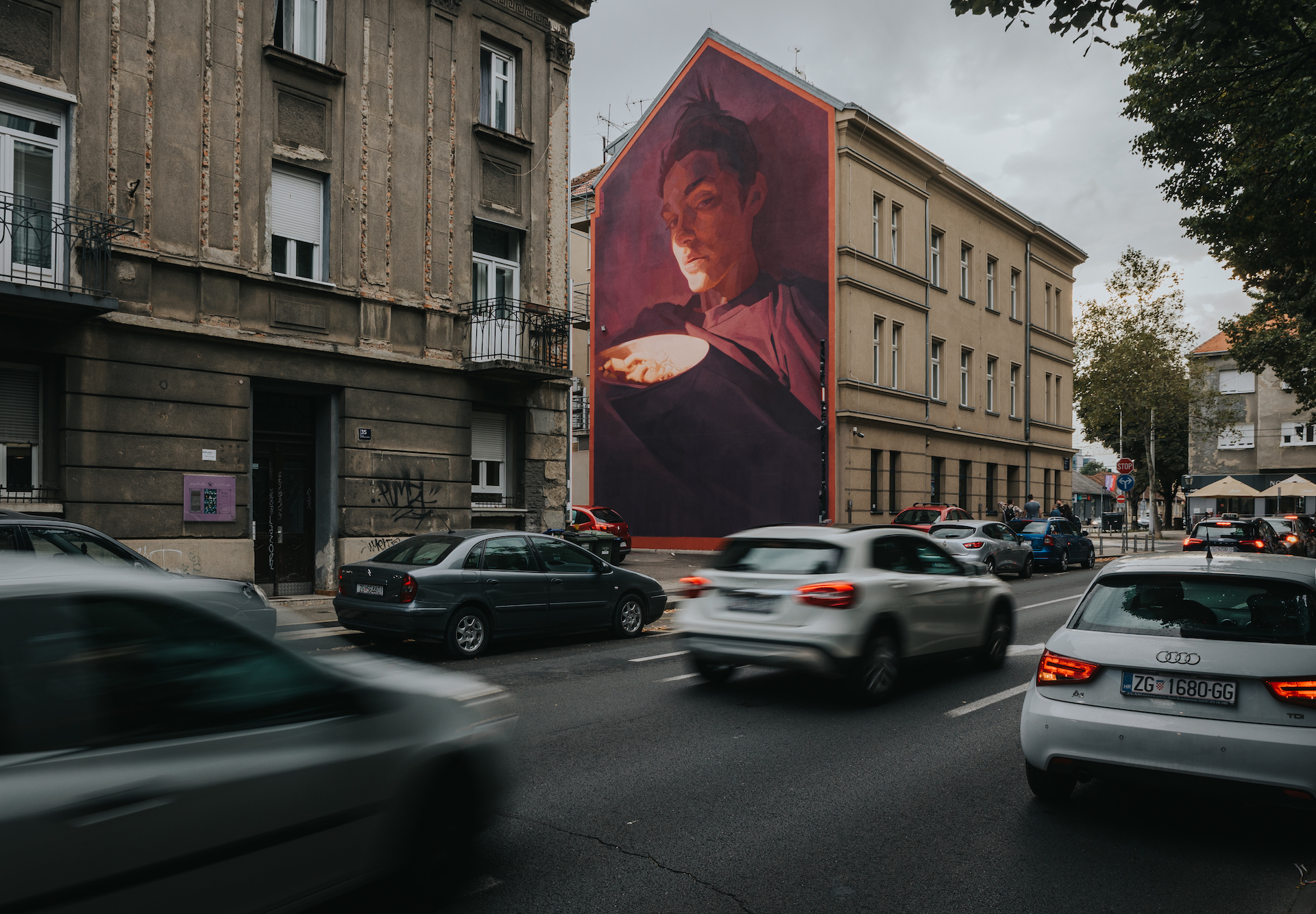 Massive new mural goes up in downtown Zagreb 