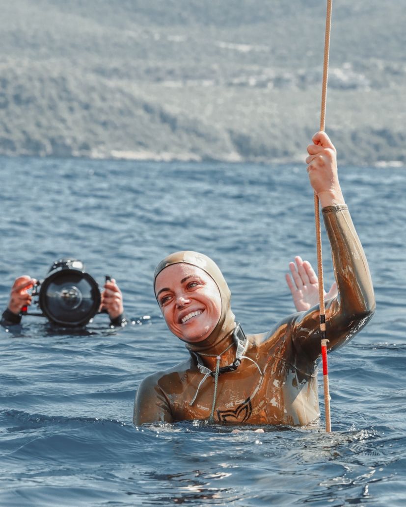 Croatian Mirela Kardašević breaks world record in CNF freediving discipline