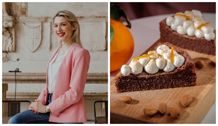 World-class Croatian pastry chef Tea Mamut shares her Almond and Carob cake recipe