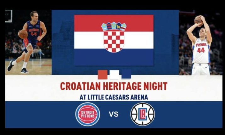 Detroit Pistons to host first ever Croatian Heritage Night