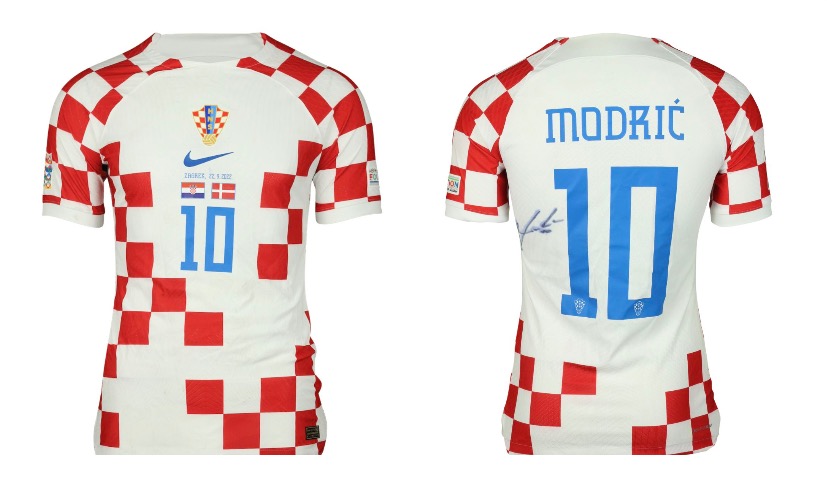 American bidder pays over €8,000 for Modrić's worn shirt during auction 