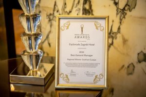 Prestigious World Luxury Hotel Award for Zagreb Esplanade Hotel GM Ivica Max Krizmanić