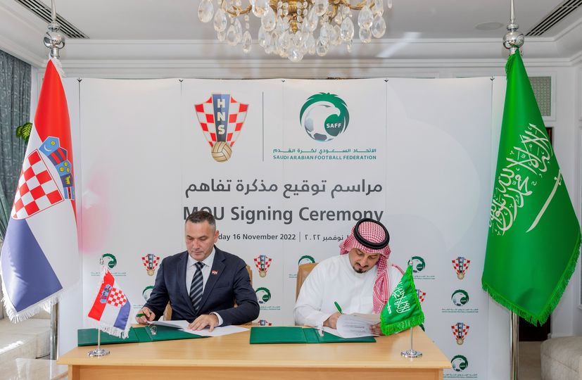 Croatia and Saudi Arabia football federations sign MoU