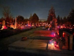 Mirogoj cemetery in Zagreb a spectacular sight tonight