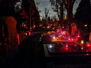 Mirogoj cemetery in Zagreb a spectacular sight tonight