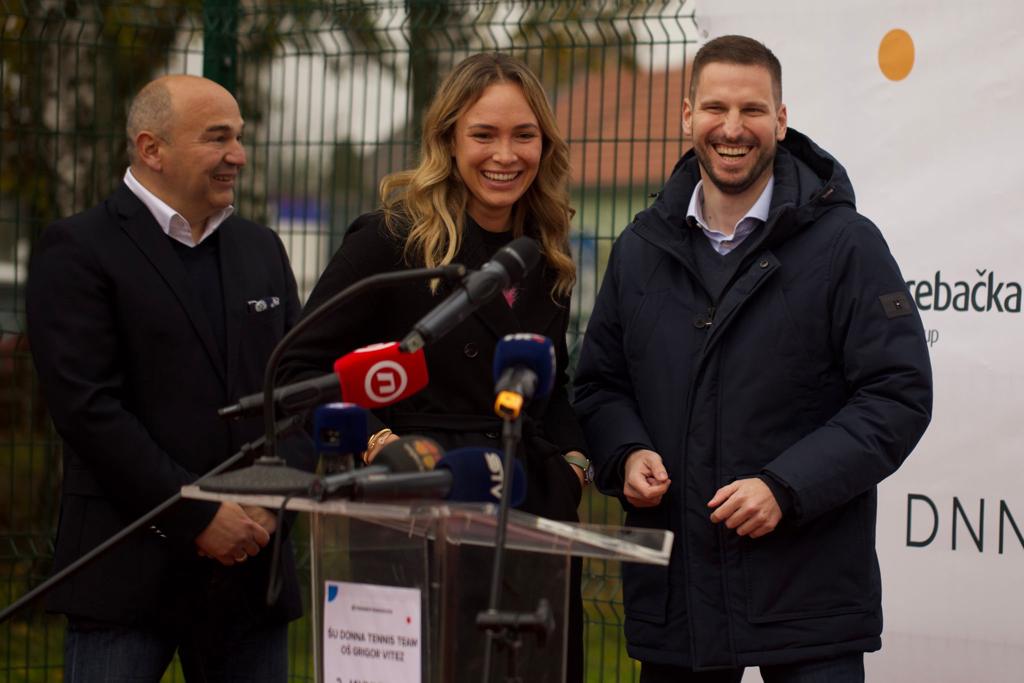 Donna Vekić opens first free clay tennis court for everyone in Osijek 