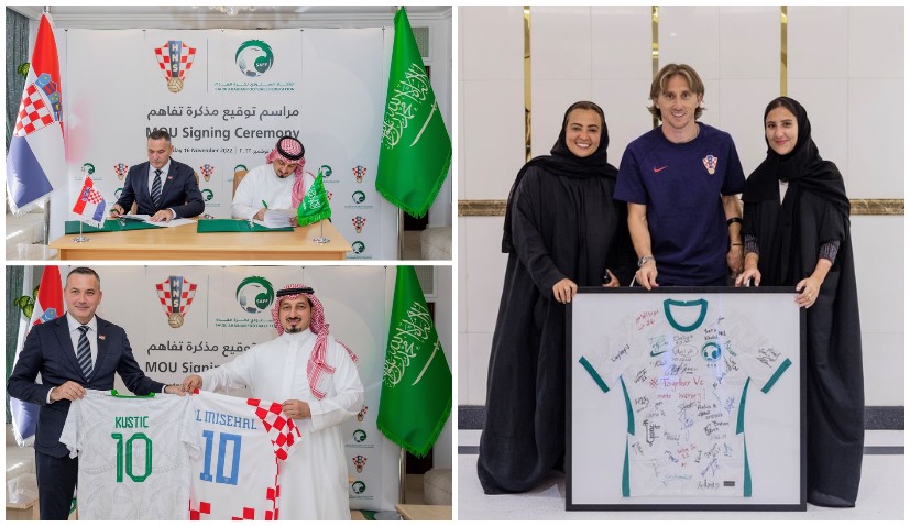 Croatian and Saudi Arabian football federations sign MoU