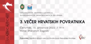 Croatian returnees dinner & dance to be held in December in Zagreb 