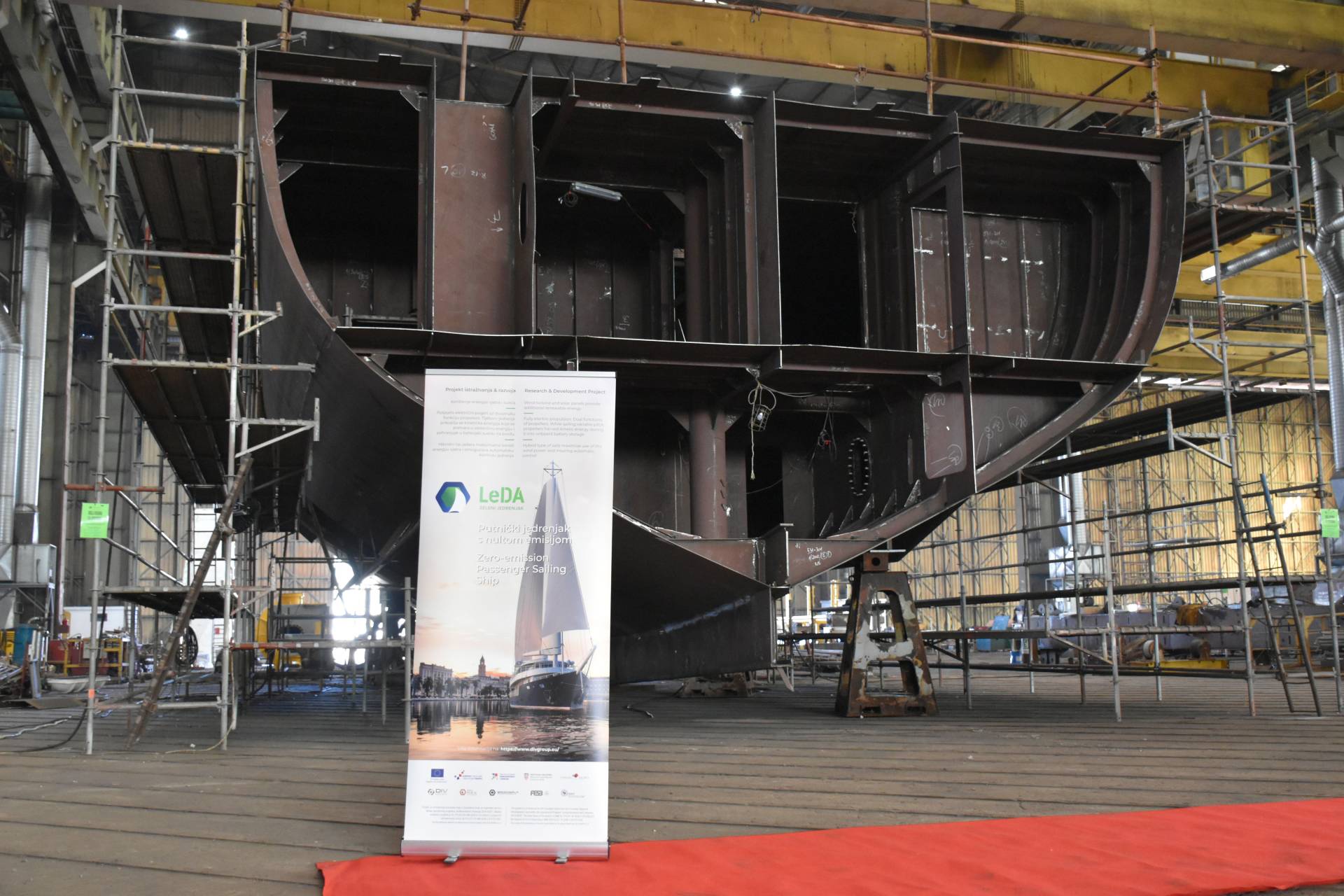 Croatian shipyard lays keel for zero-emission passenger sailing ship it is building 