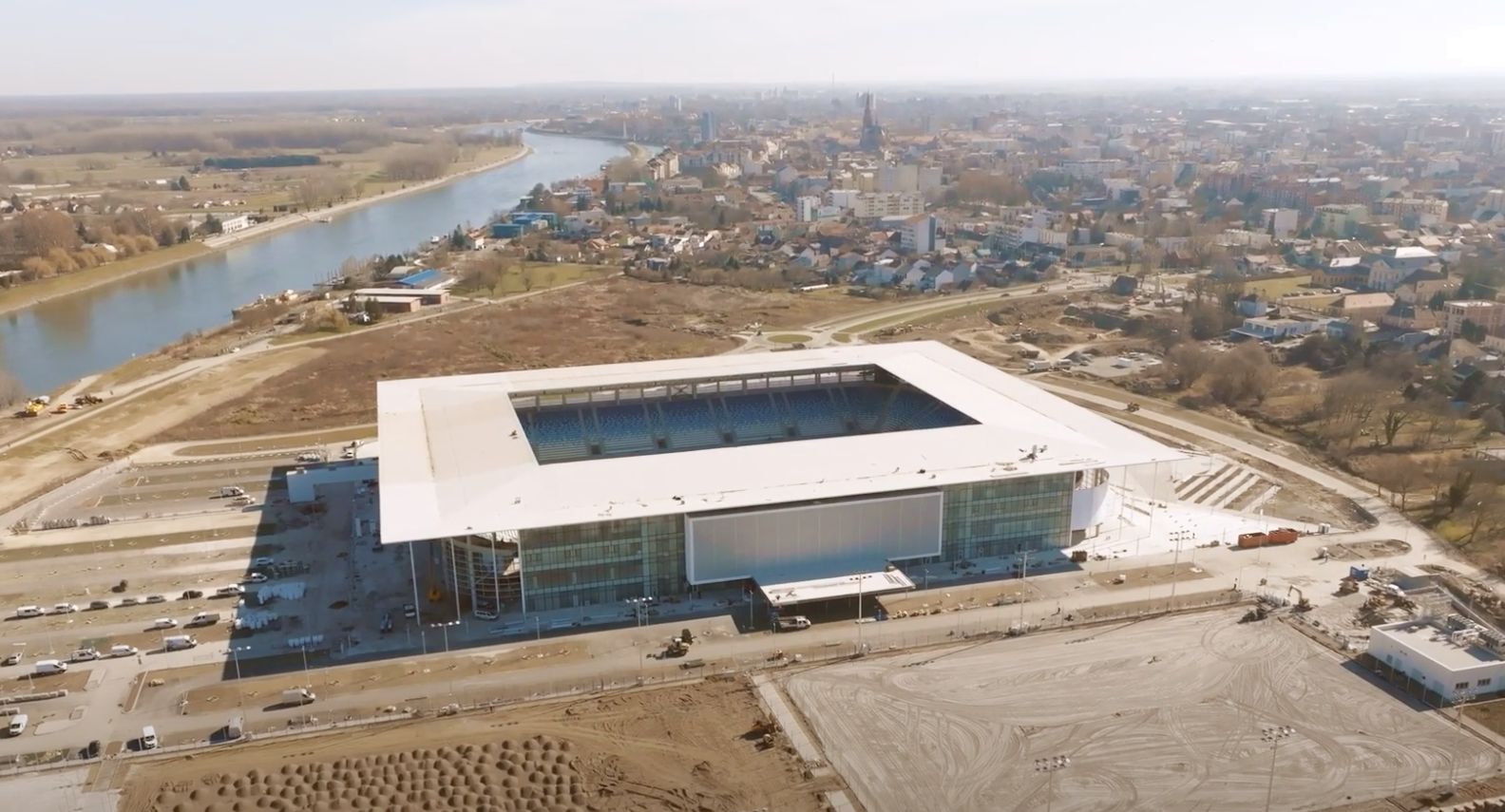 VIDEO: Impressive new football stadium in Osijek almost complete 