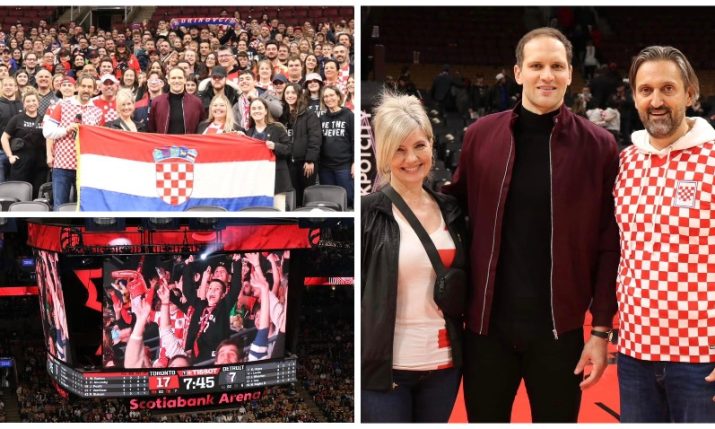 Big turnout in Toronto as Croatian Community Night celebrated by NBA’s Raptors