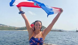 Swimmer Dina Levačić arrives in New Zealand where she aims to make Croatian history
