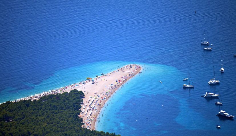 croatian sea clear blue