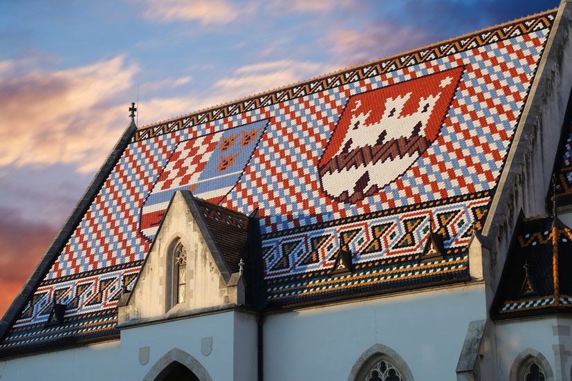 
The story of the captivating colourful roof of Zagreb’s St Mark's Church