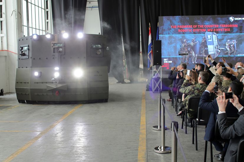 Croatian company unveils the world's only multi-purpose anti-terrorist robotic vehicle