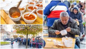 Good Friday free fish stew tradition in Osijek, Croatia continues 