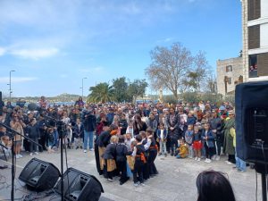 Traditional Easter Monday breakfast for locals and tourists held in Šibenik