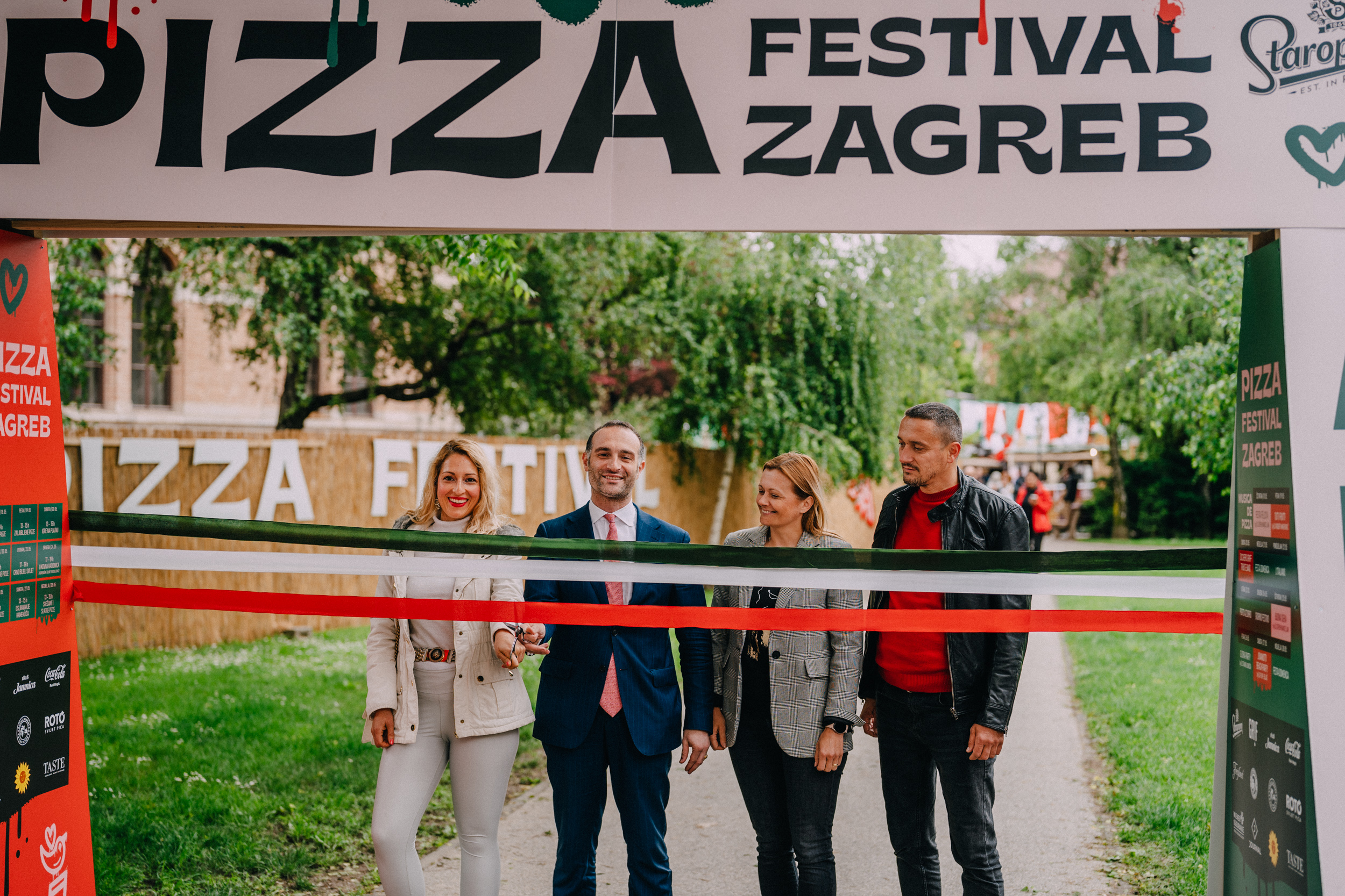 What are some title ideas for a report about Zagreb Pizza Festival and all the things people can taste there 