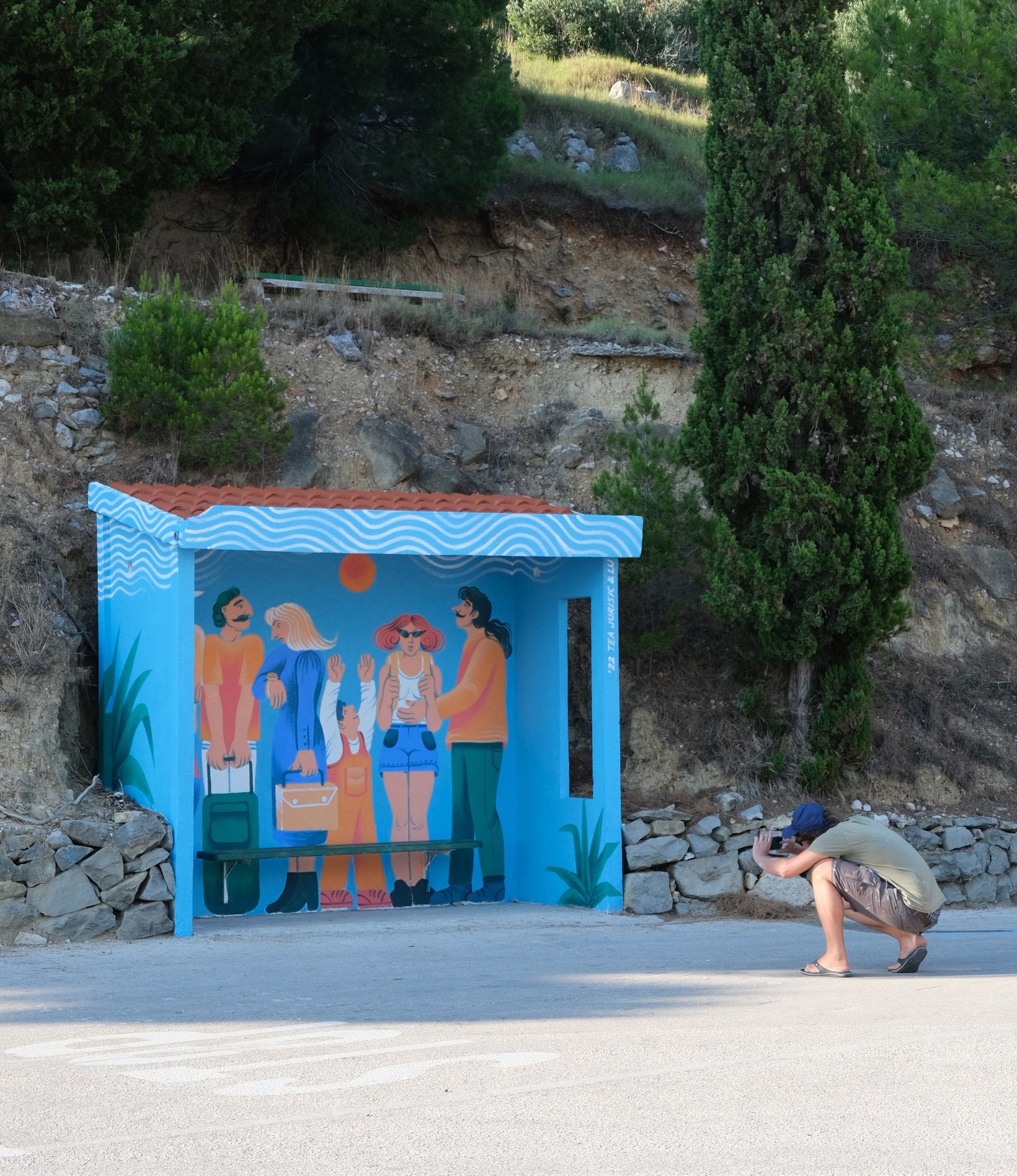 The most charming bus stops in Croatia: Tea adds charm to waiting