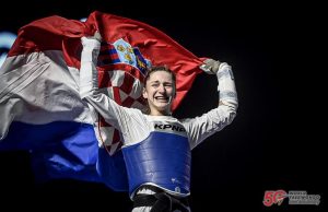 Croatia’s Lena Stojković becomes double world taekwondo champion
