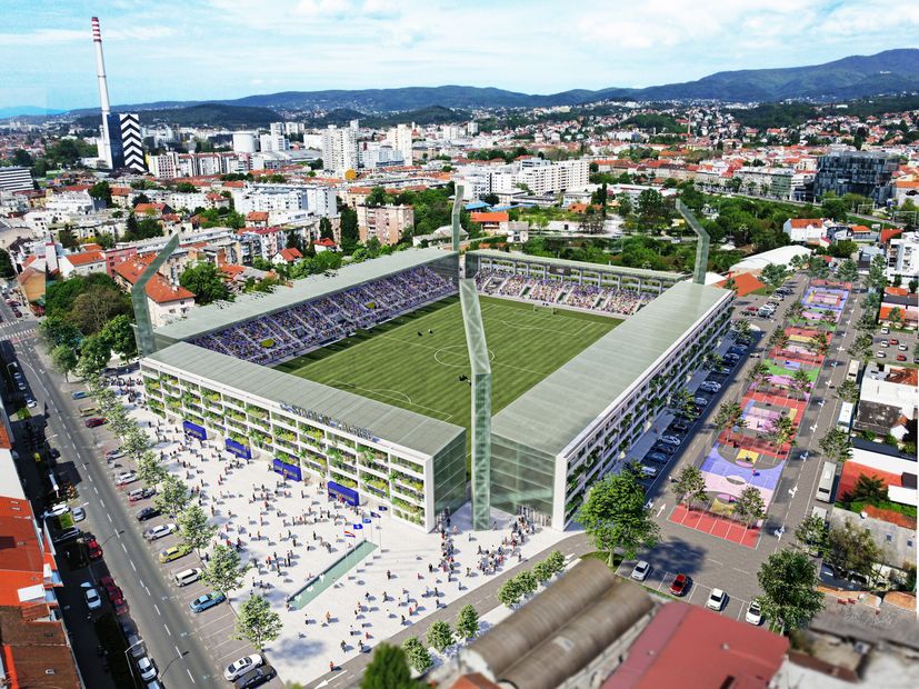 New modern Kranjčevićeva stadium in Zagreb presented