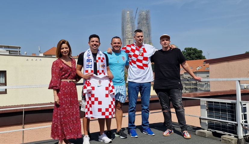 Croatian football team’s biggest Brazilian fan rewarded for loyalty with trip to Croatia 
