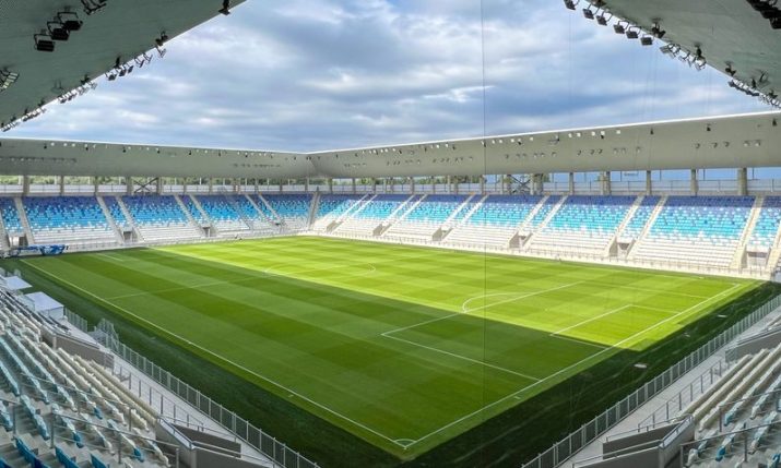 Osijek’s new stadium readies for opening as pitch gets markings