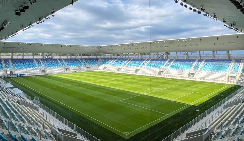 Osijek’s new stadium readies for opening as pitch gets markings