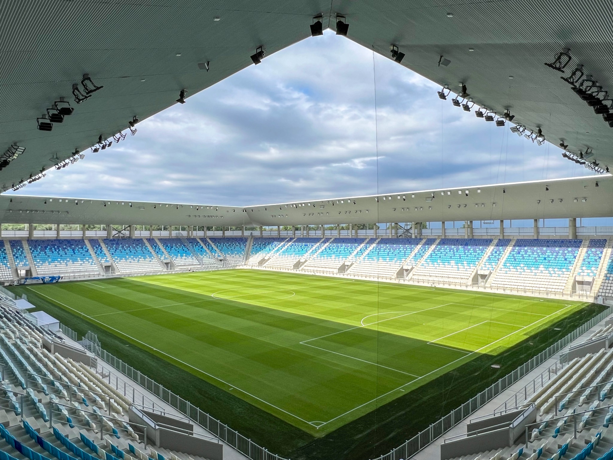 Osijek’s new stadium readies for opening as pitch gets markings