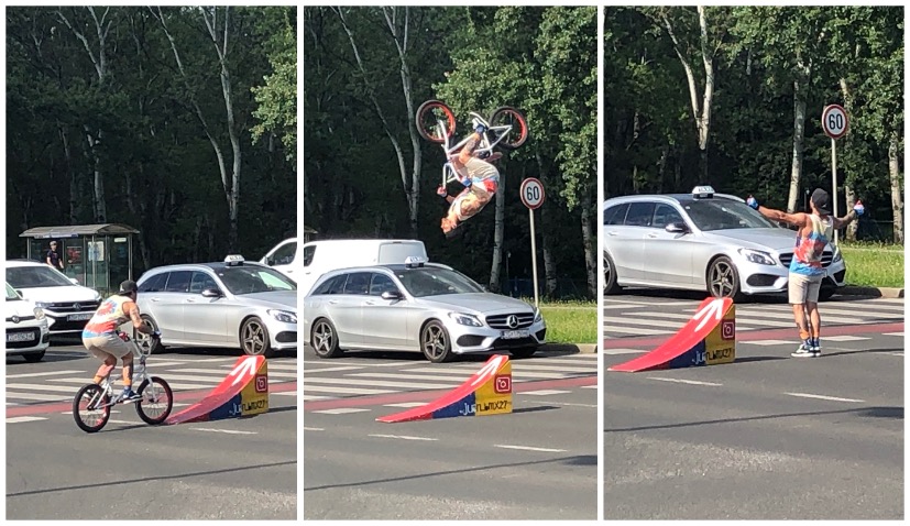 PHOTOS: Zagreb traffic light performer taking it to a new level 