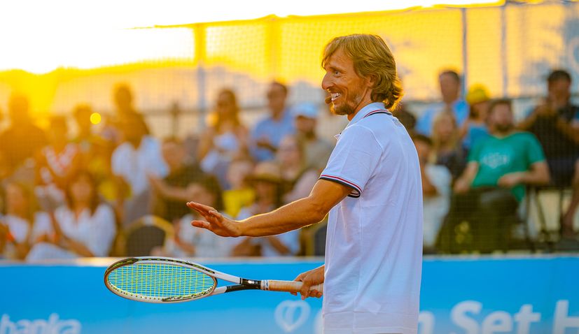 PHOTOS: Croatian sporting legends in charity tennis spectacle in Zadar