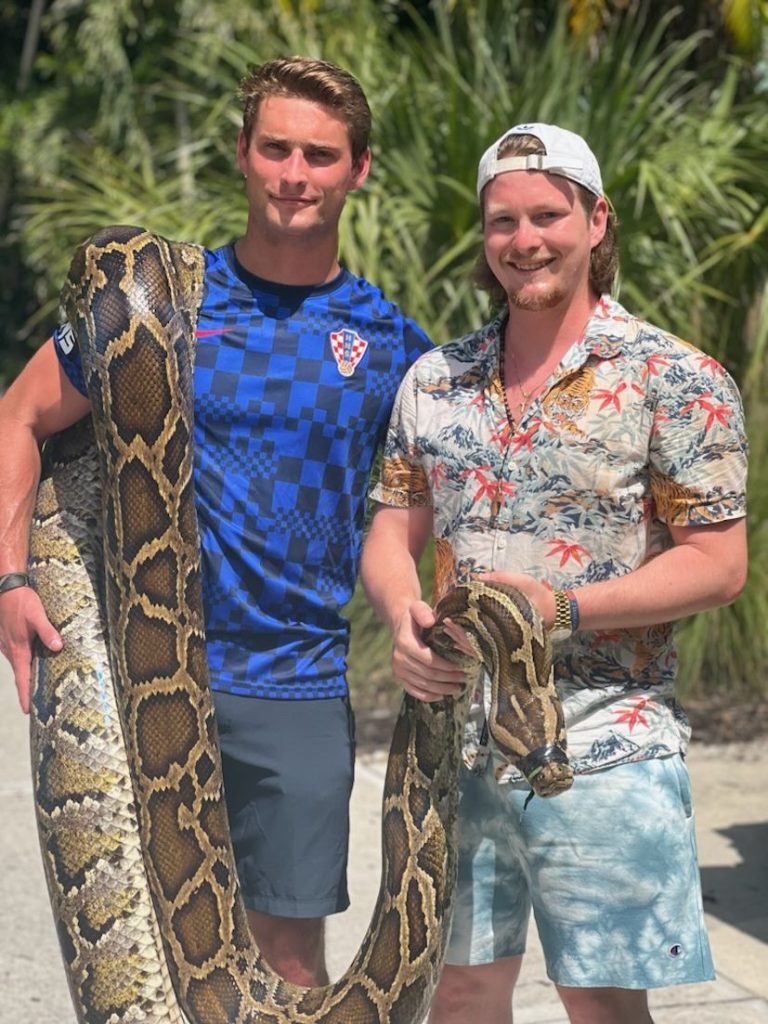 Croatian-American cousins capture world record-long python in Florida ...