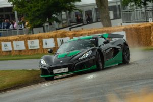 Rimac Nevera sets production car hill record in the UK