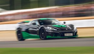 Goodwood Festival of Speed Rimac Nevera sets production car hill record in the UK
